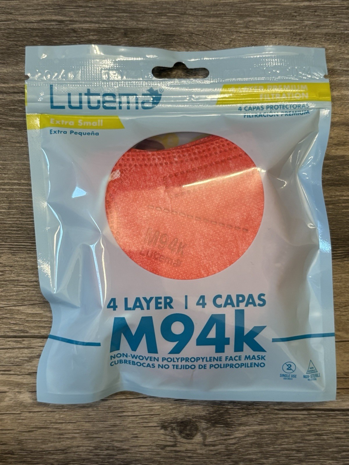 Lot Of 2 – Lutema M94k 4-Layer Kids Masks – Size XS New Sealed 10 Pack