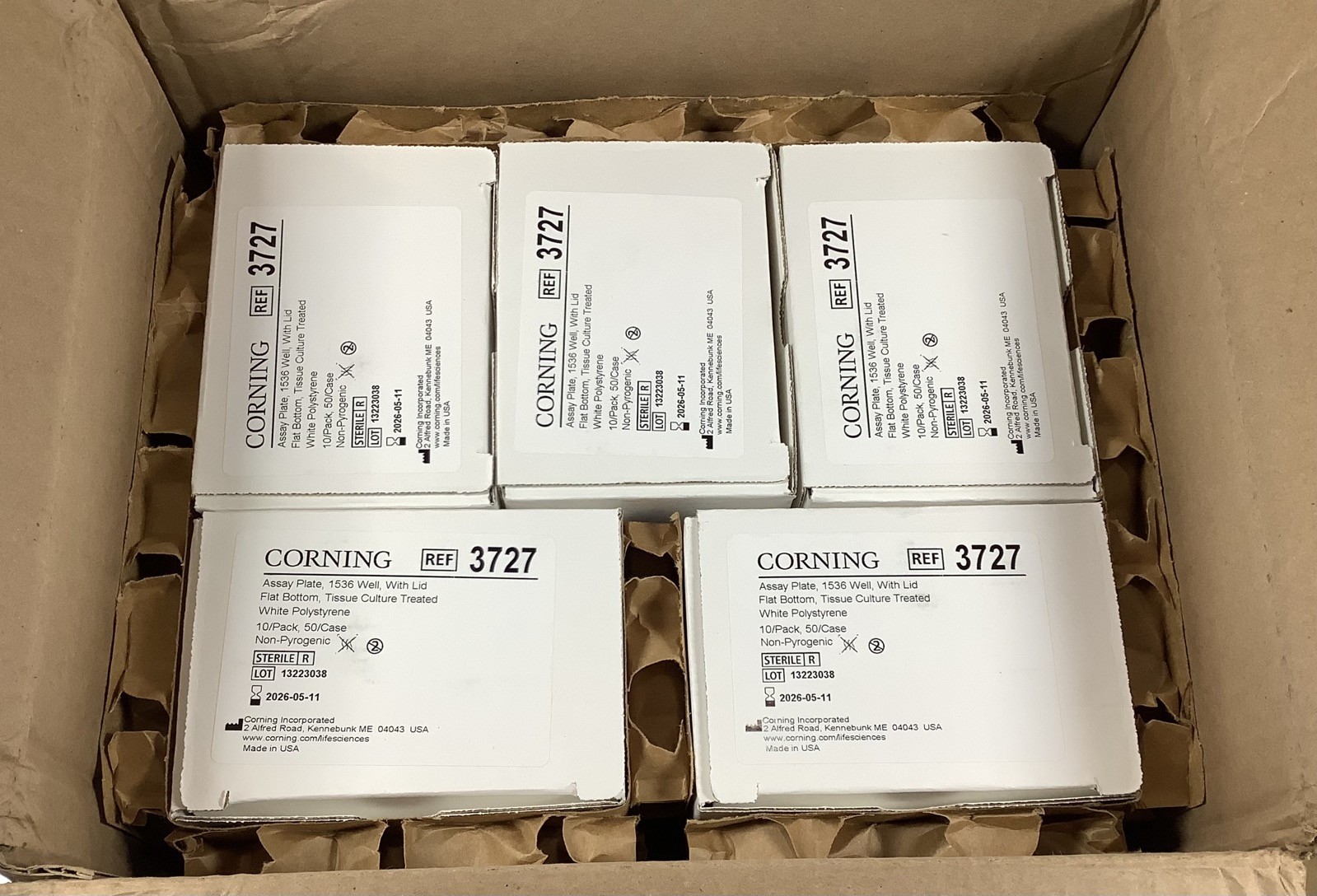 Corning 1536-well White Polystyrene TC-treated Microplate w/ Lid 3727