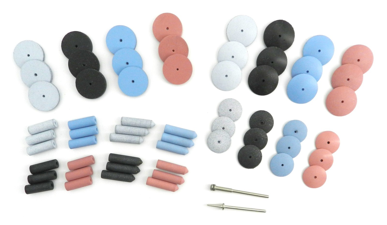 Silicone Polishing Wheel Assortment Kit 60 Pieces Eve Germany Jewelry Polishers