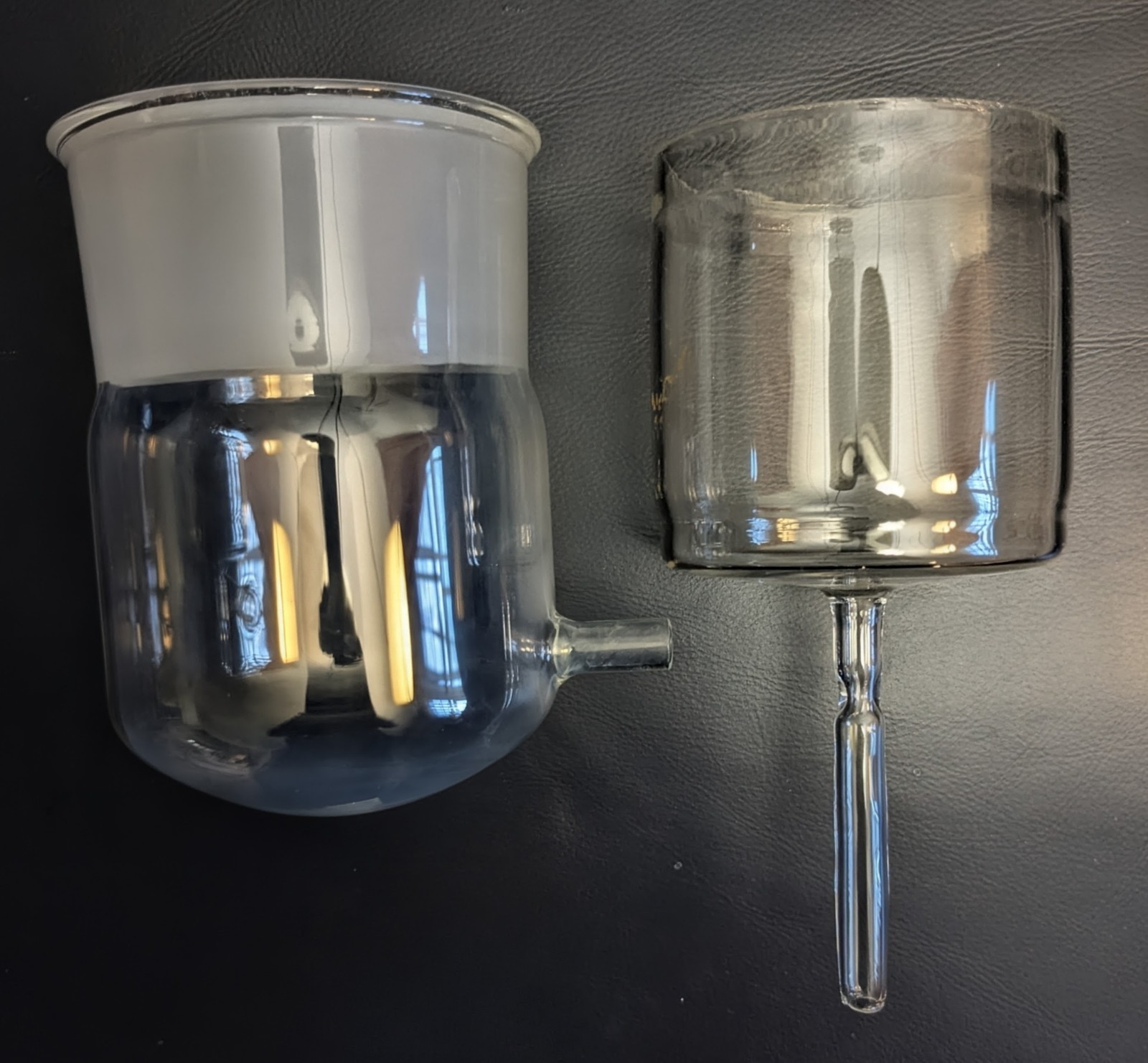 Laboratory Glassware Two Pieces Unknown Use