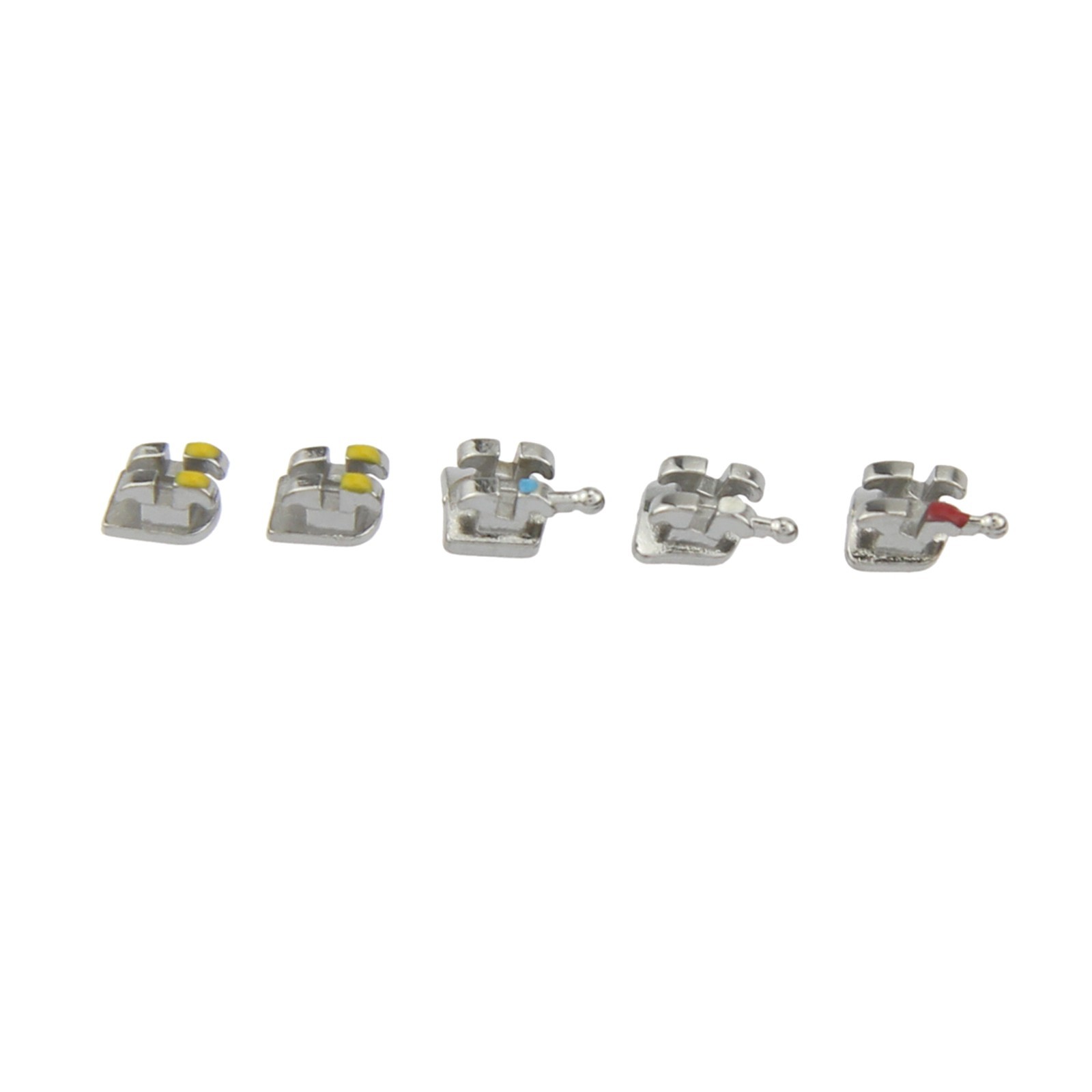 Dental Orthodontic Metal Brackets Braces Mini MBT Roth 022 345 Hooks 5-5 MIM