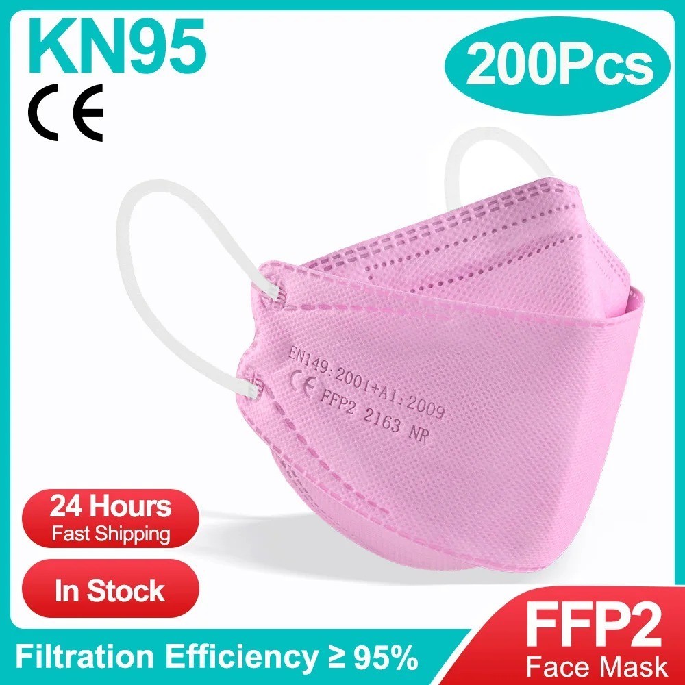 KN95 Face Mask Disposable Adults – 10 Pack 5 Layer Protection Adjustable KN95