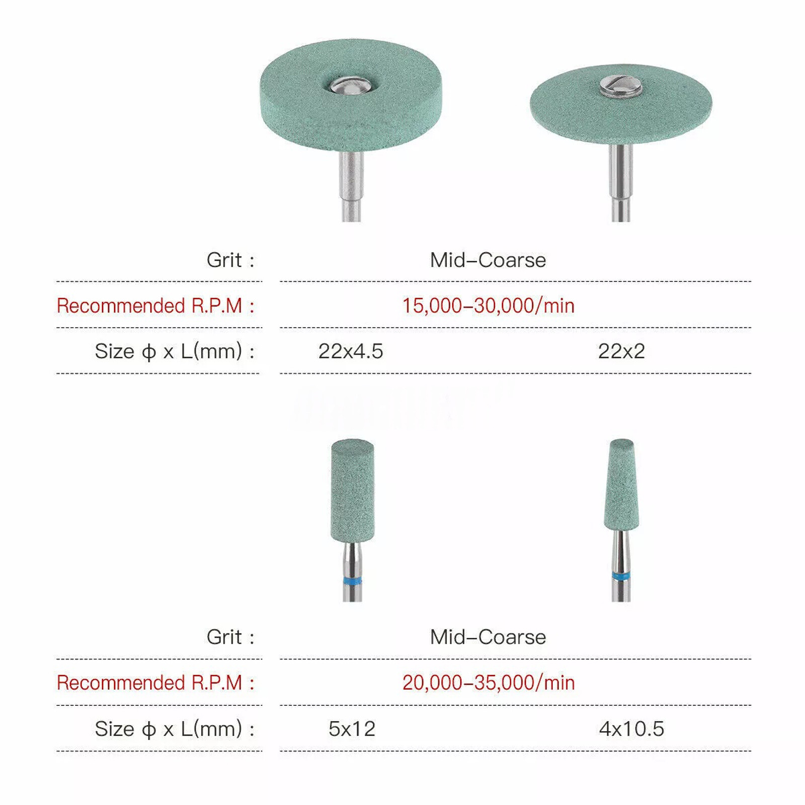 Dental Ceramic Diamond Polisher Grinder Zirconia Porcelain Polishing Pieces Burs