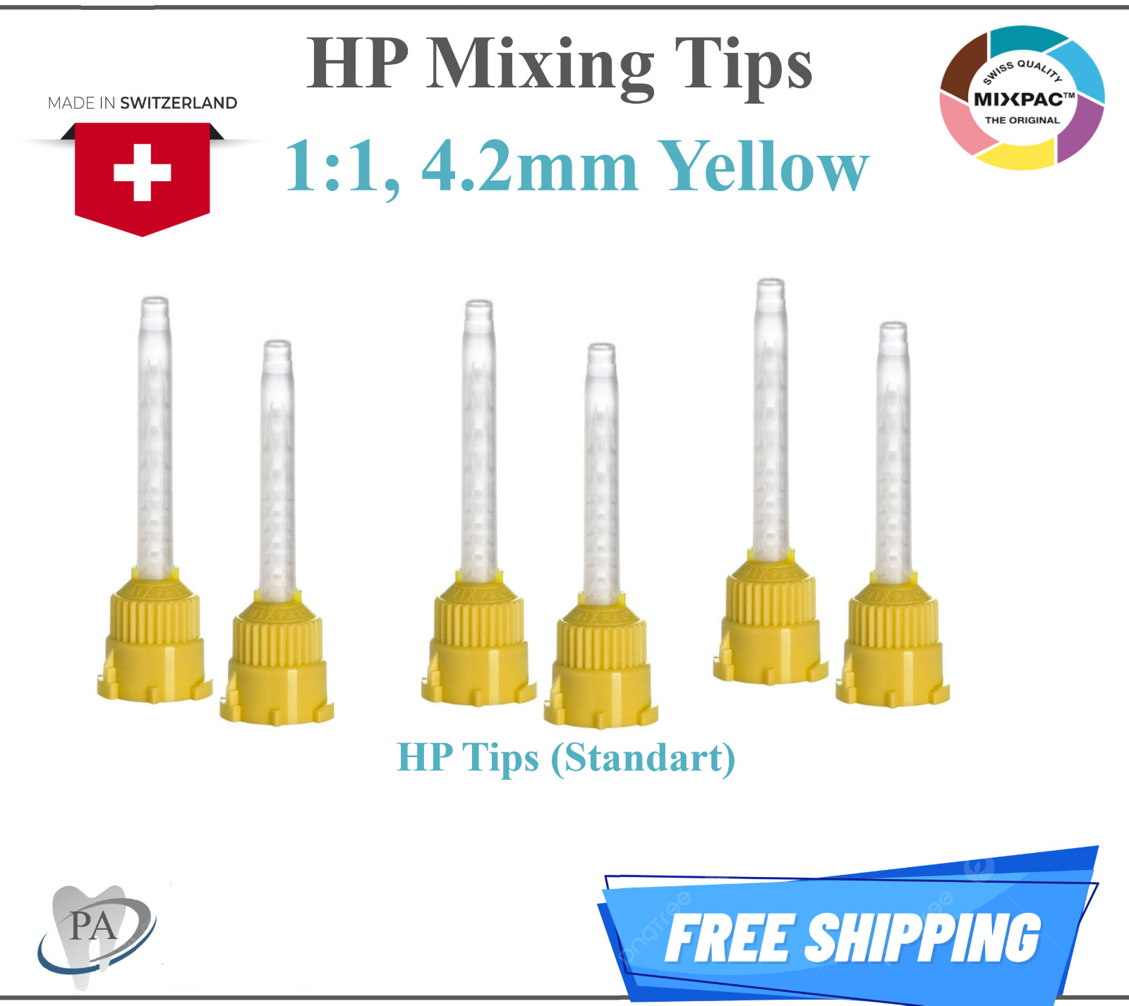 Dental Impression HP Tips High Performance Mixing Tips, Intraoral Tips, MIXPAC