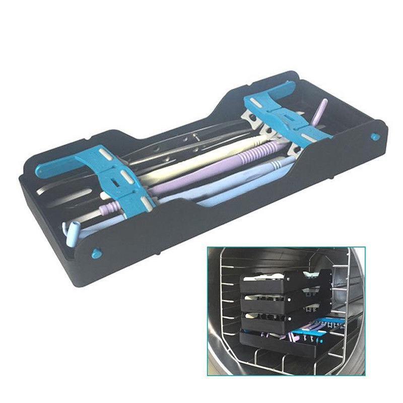 Dental Plastic/Metal 5/10/20 Instrument Disinfection Cassette Sterilization Box