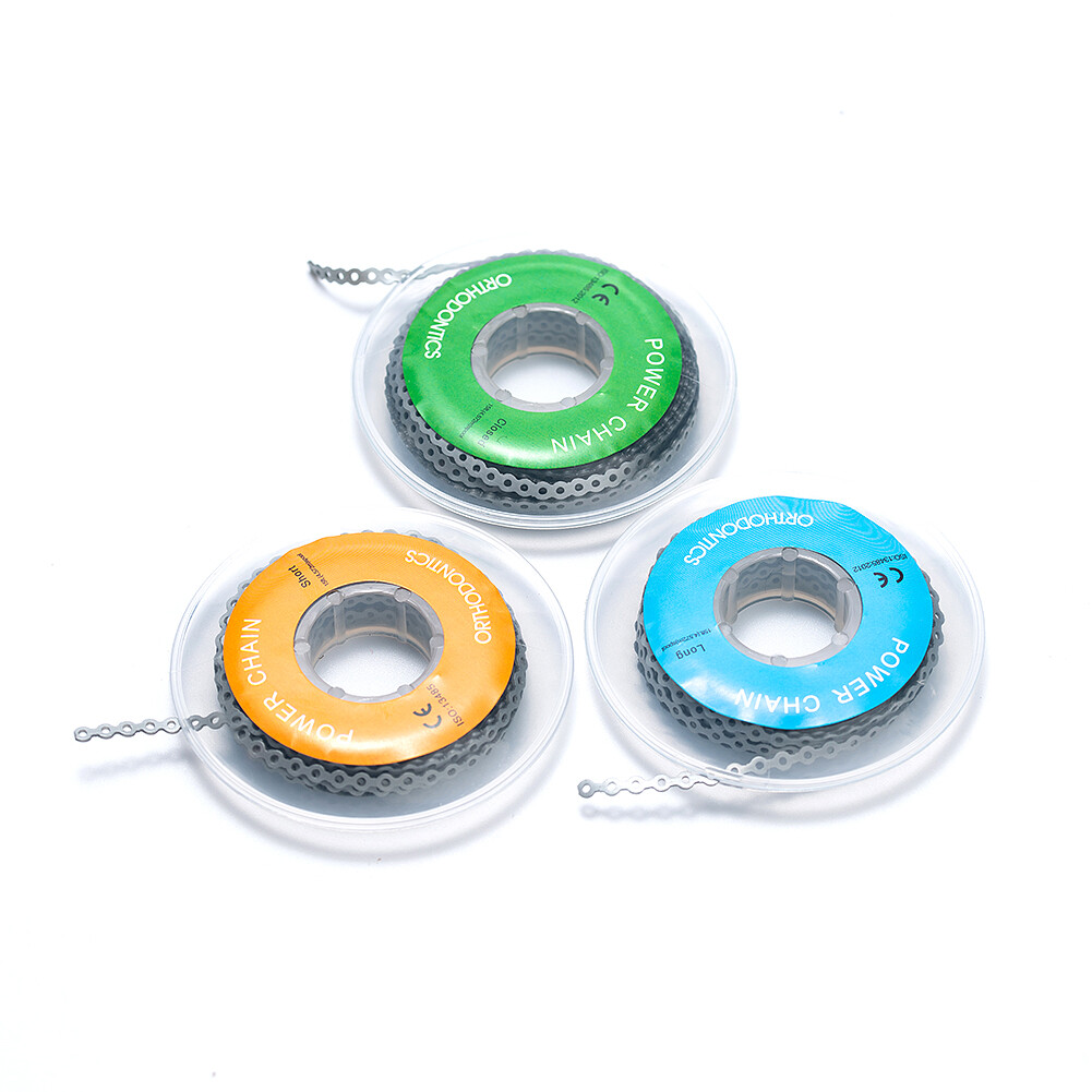 Dental Elastic Ultra Power Chain Rubber Band Orthodontic Long/Short/Continuous
