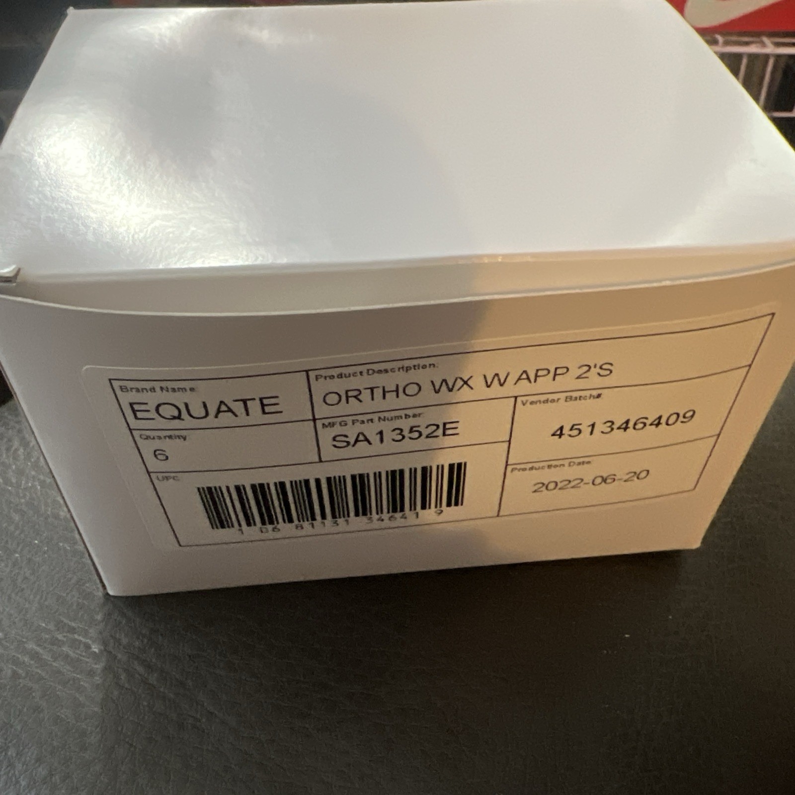 Equate Orthodontic Wax for Braces Unscented 6 Packs w/ Applicator SA1352E