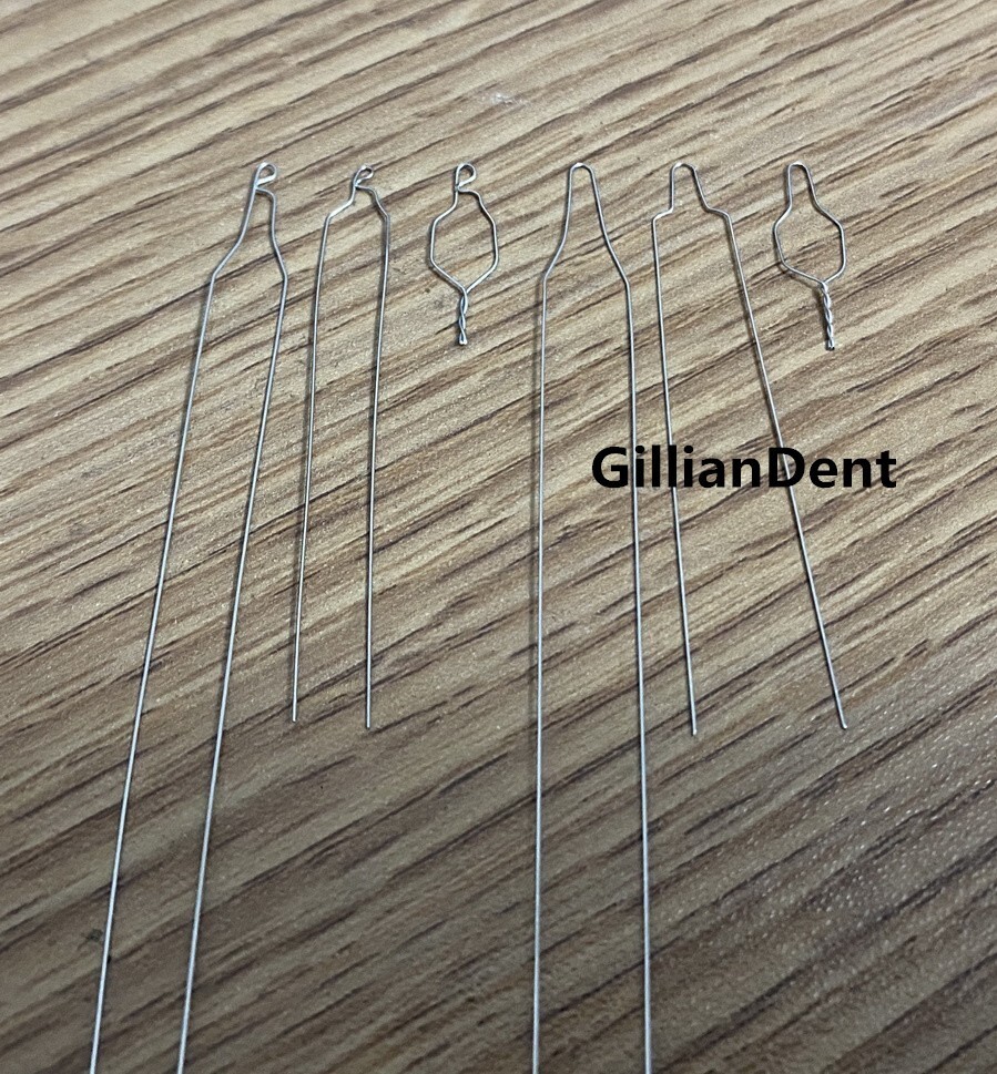 Dental SS Orthodontic Preformed Ligature Wire Kobayashi Tie Long Short Twisted