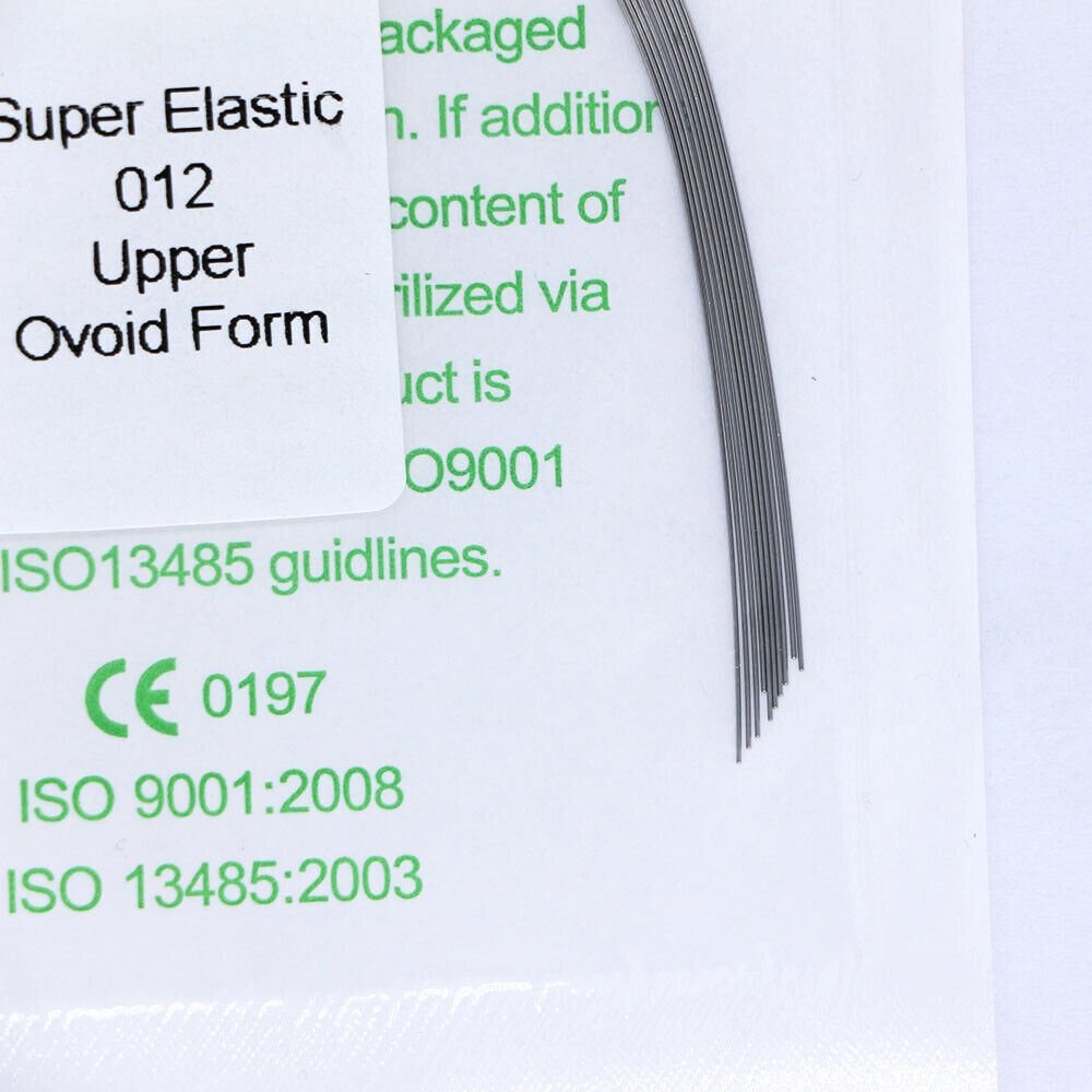 5-200×Dental Orthodontic Super Elastic Niti Round Arch Wire Ovoid Form 012 Upper