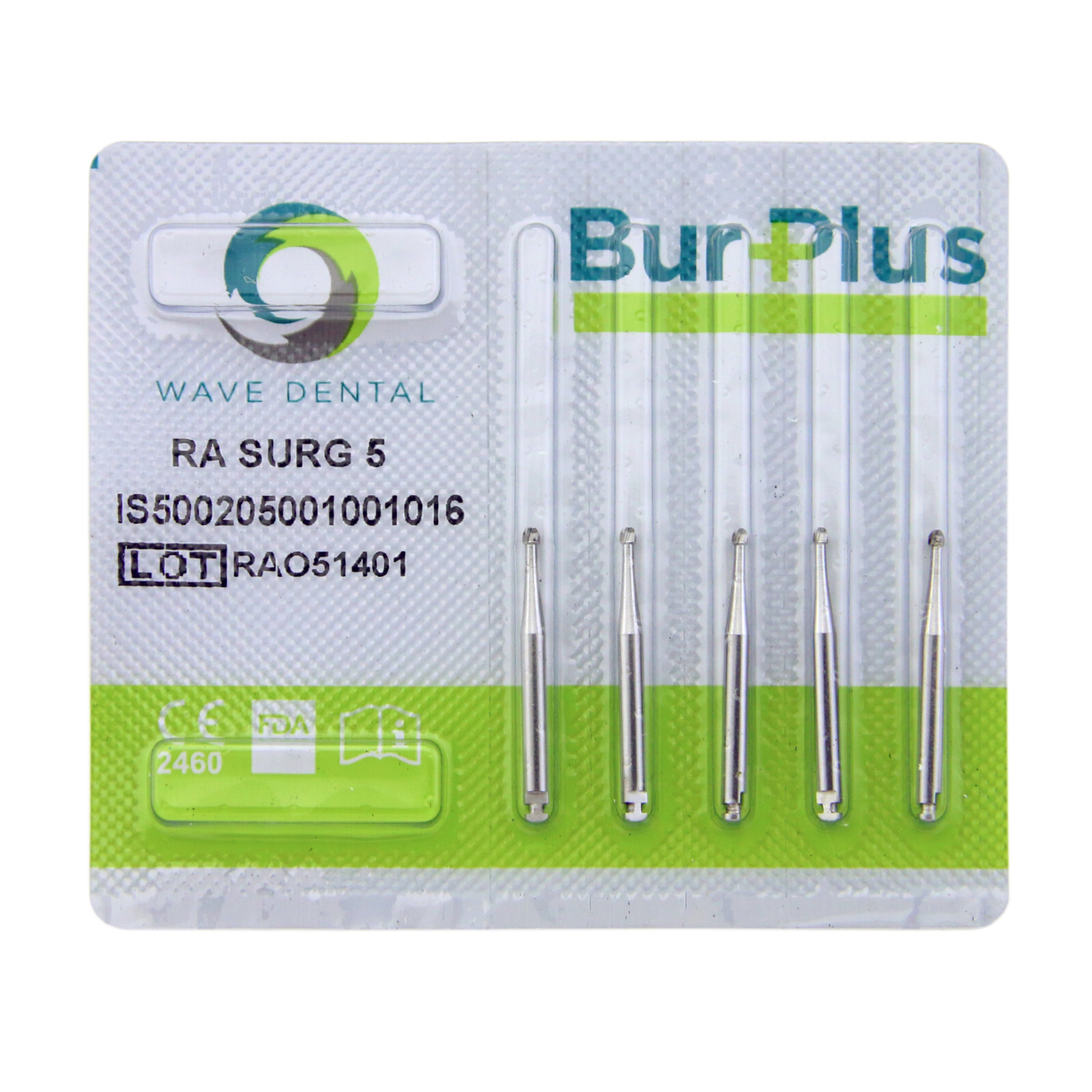 Wave Dental Carbide Surgical Bur Latch RA SURG Burs 26mm Round Straight Fissure
