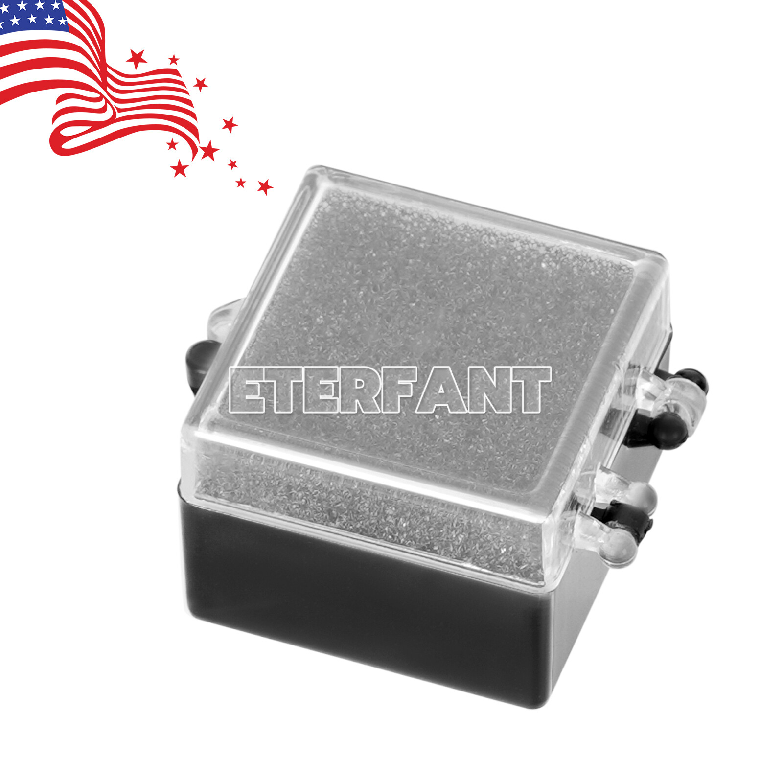 200PCs Dental Lab Crown/Veneer/Bridge Boxes- 1”-Clear Top with Sponge Fillers
