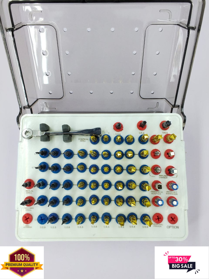 Universal Dental Implant Surgical Kit Implantology Instrument Set Oral Surgery