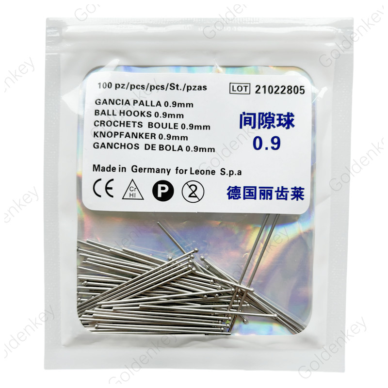 Dental Ball Retainer Orthodontic Clasp Anchor Teeth Position Hold 0.7/0.8/0.9