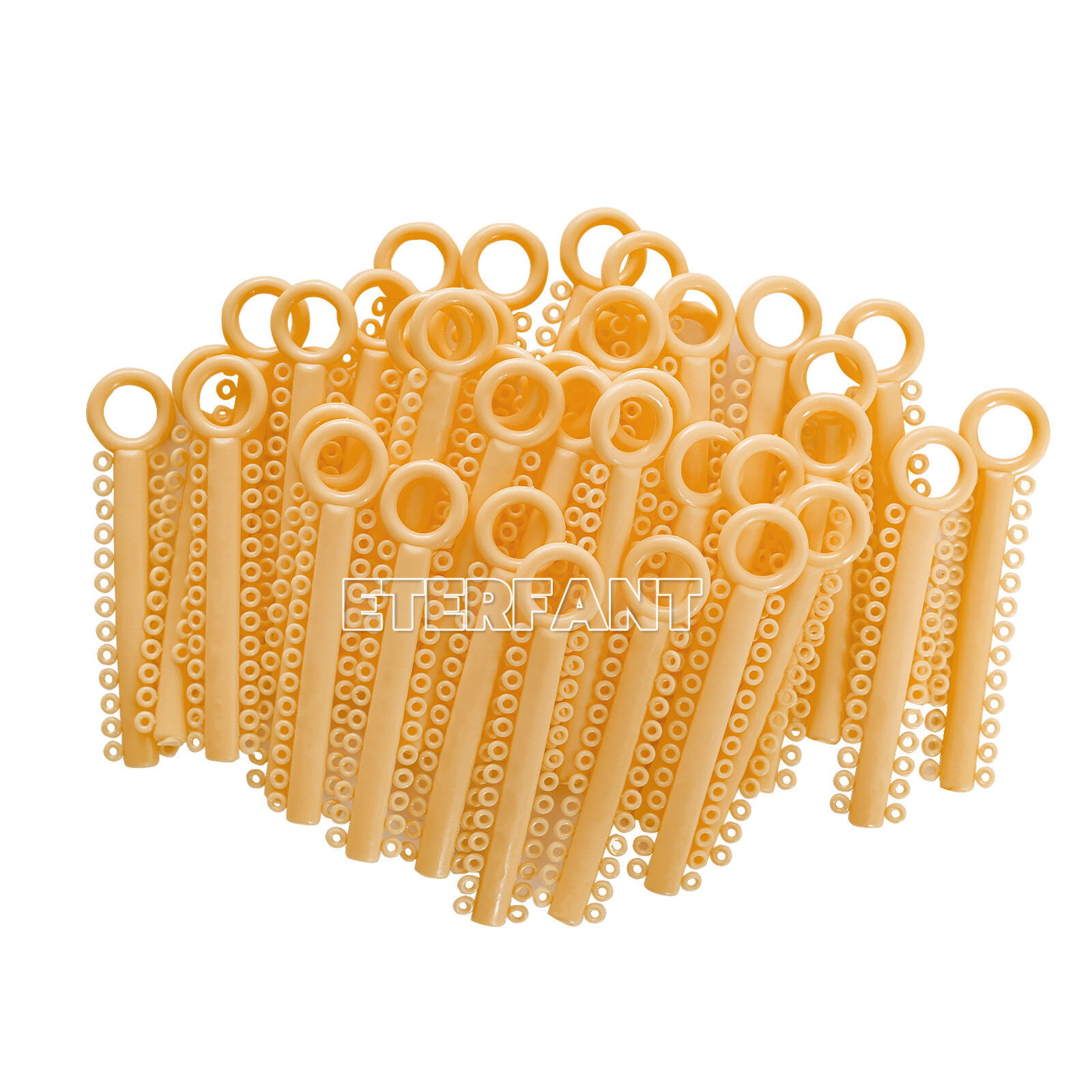 1040PCs ETERFANT Dental Ortho Ligature Ties Elastic Rubber Bands 18 Colors
