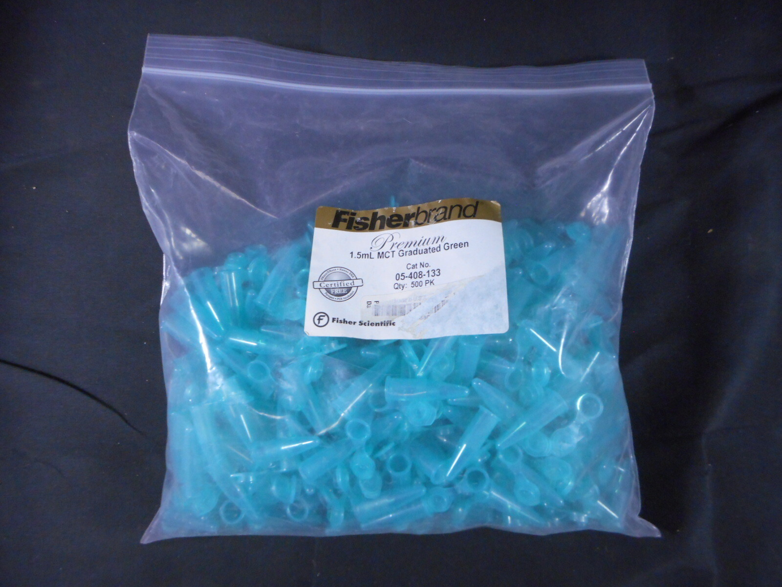 FISHERBRAND Premium Microcentrifuge Tubes 1.5mL 05-408-133 (500/pk)