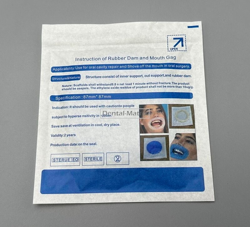 10Pcs Disposable Sterile Rubber Dam Dental Cheek Lip Retractor Opener Latex Free