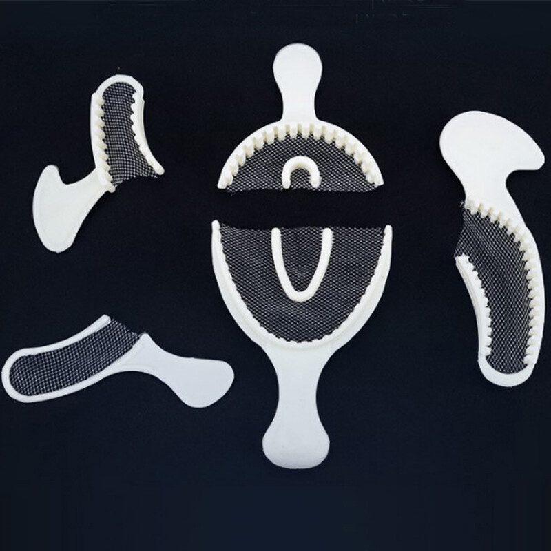 Non Woven Fabric Dental Disposable Mesh Impression Tray Denture Tray – 100Pcs