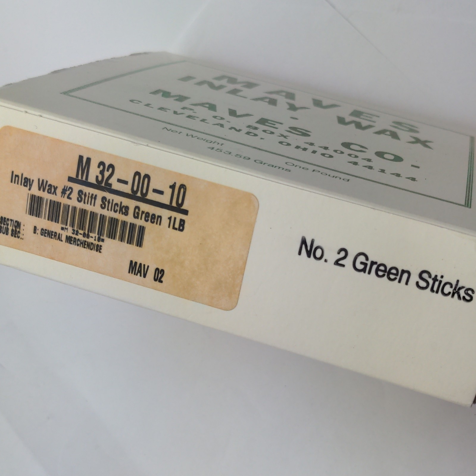 Maves Inlay Wax for Dentistry Dental Lab (40% full) – 190g