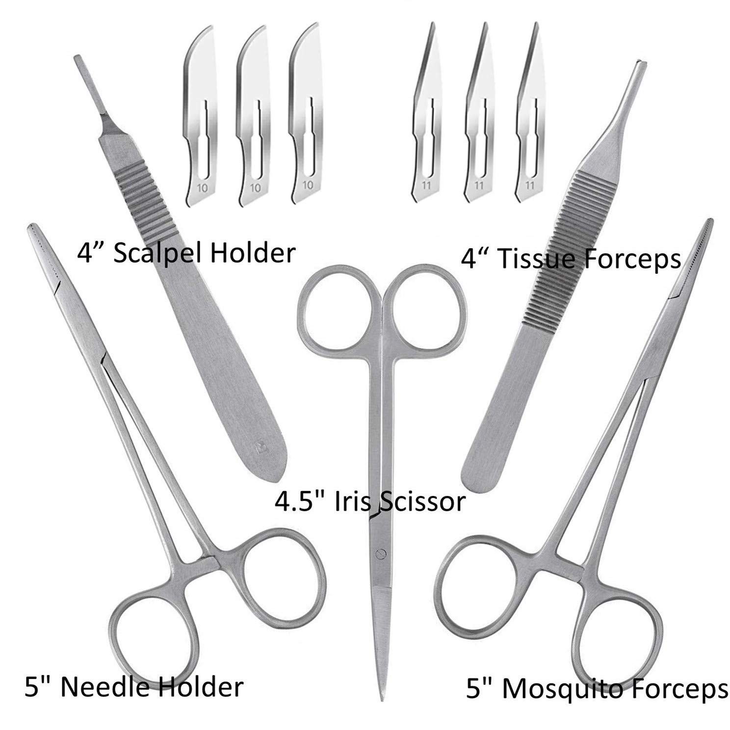 Sterile Suture Kit With Needles & Tools Medical Trauma Practice First Aid