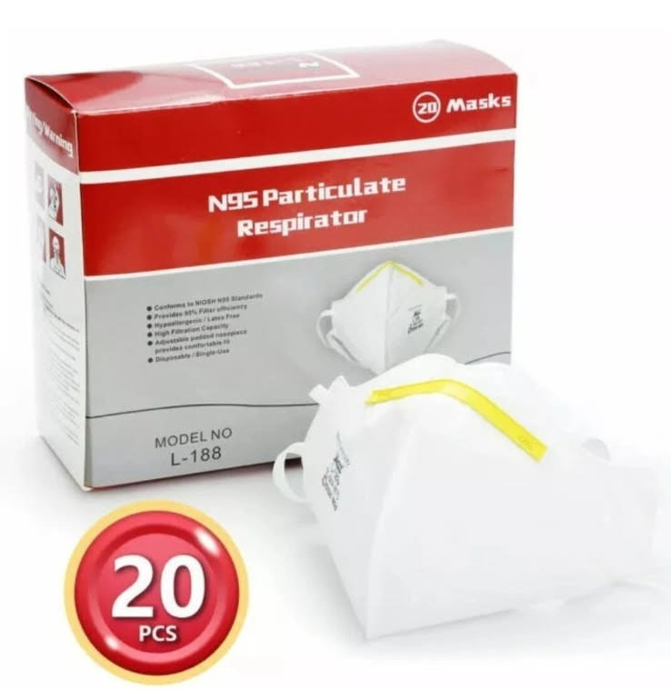 Case of N95 Respirator Masks with NIOSH Approval -400 per case