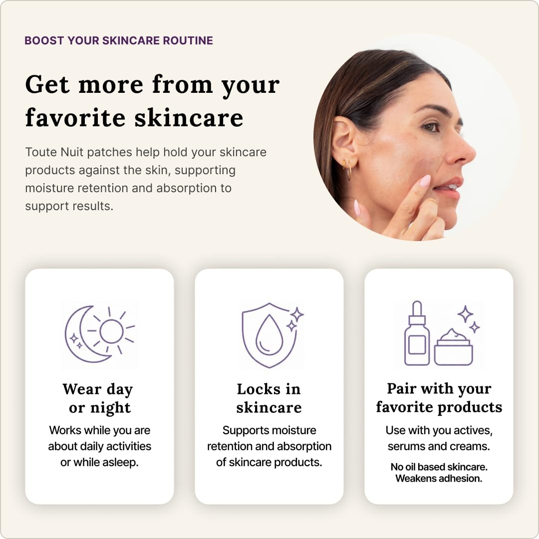 Toute Nuit Grooves Face Tape – Max Forehead Coverage, 20 Count (Pack of 1)