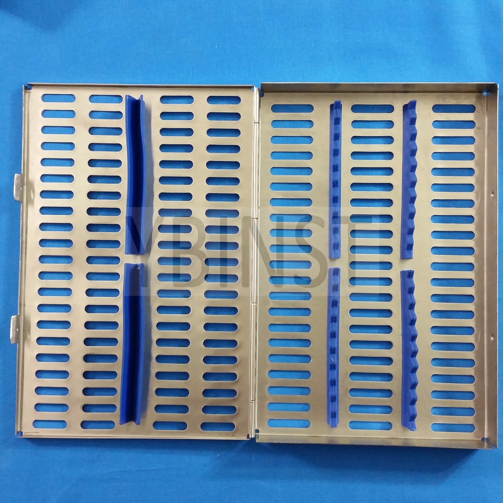 STAINLESS STERILIZATION CASSETTE RACK BOX FOR 20 SURGICAL DENTAL INSTRUMENTS
