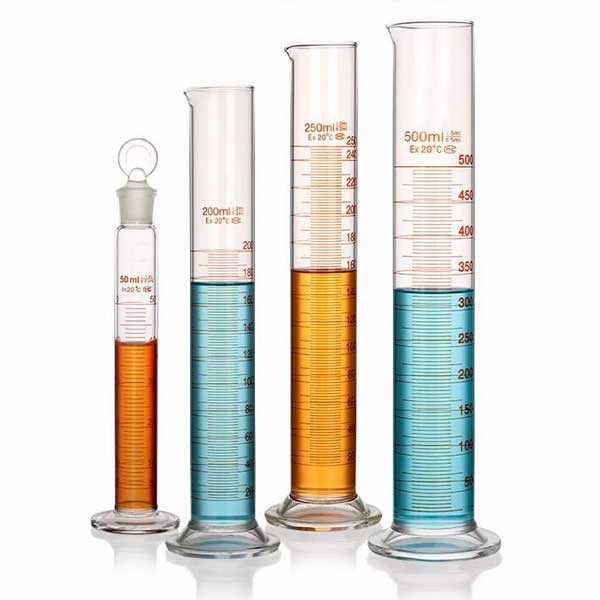 5ml – 1000ml Transparent Graduated Measuring Cylinder with Stopper Lab Supplies
