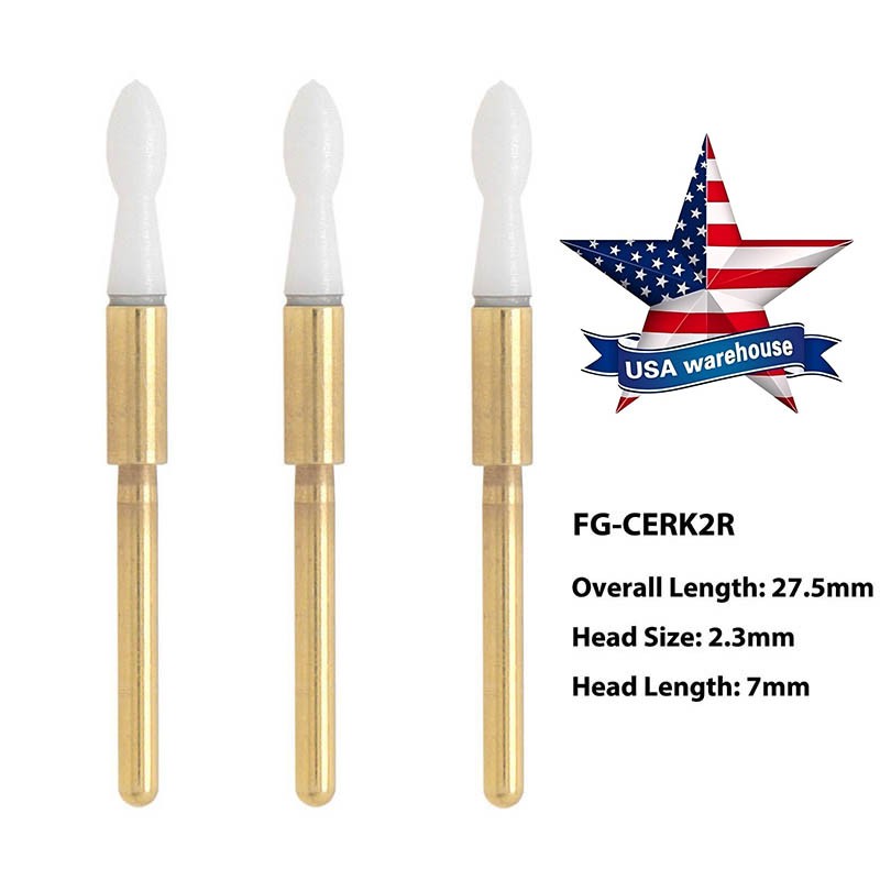 3PCS Dental Surgical Ceramic Soft Tissue Trimmer Bur for Gingivectomy – FG 2.3mm