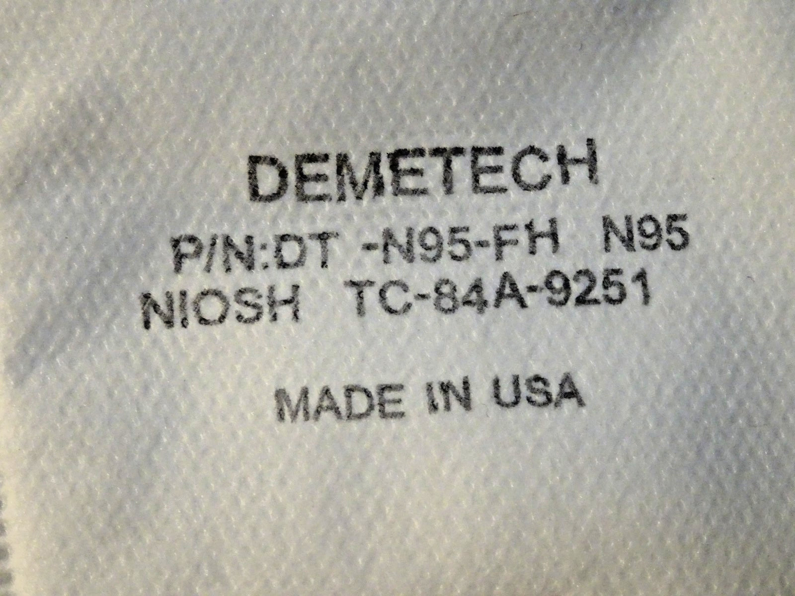 Shawmut Protex™ N95 Mask NIOSH Approved Particulate Respirator USA 8 Masks