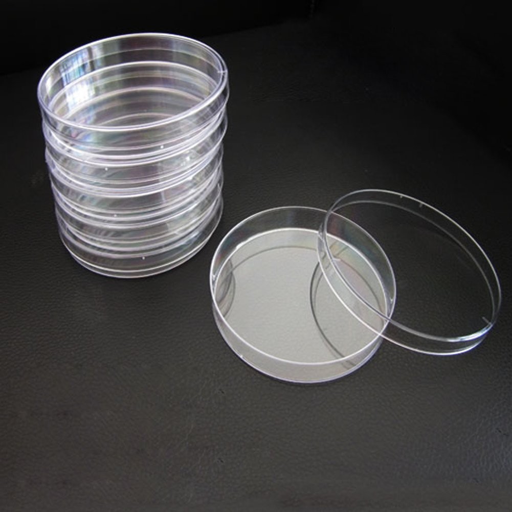 Sterile Plastic Petri Dish Set 35x12mm – Pack of 10 with Lids for Microbiology