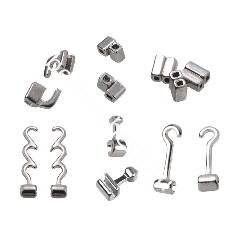 Dental Orthodontic Crimpable Hook Torque Spring Lingual Buttons Long Short Stop