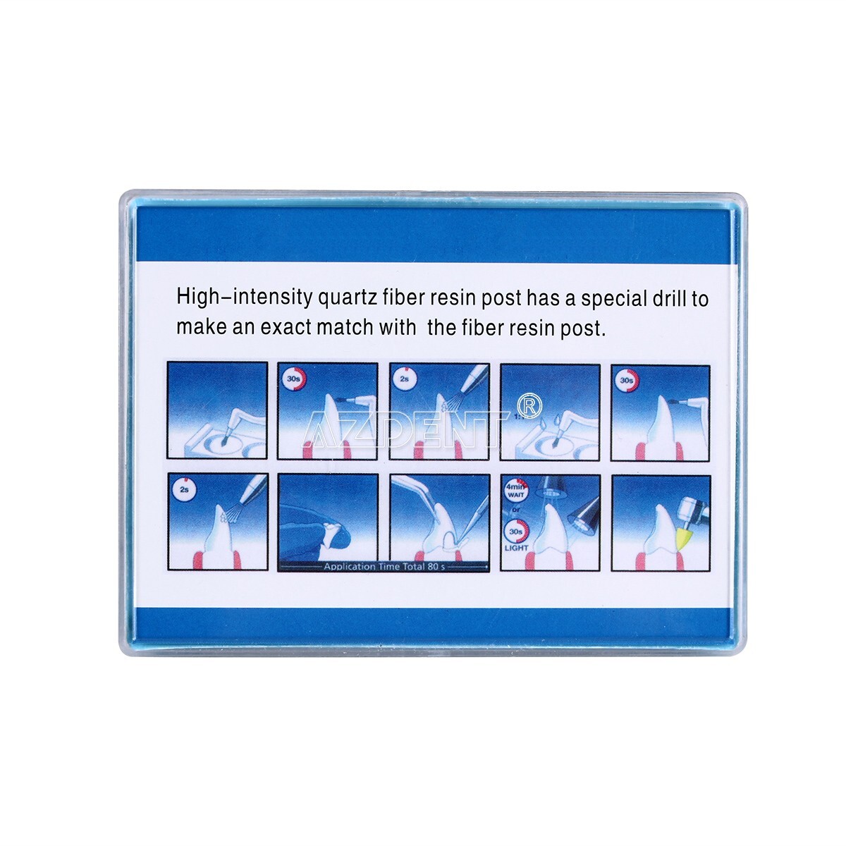 Dental Endodontic AAA Fiber Post Kit 1.2mm 1.4mm 1.6mm 1.8mm +4Pcs Drills