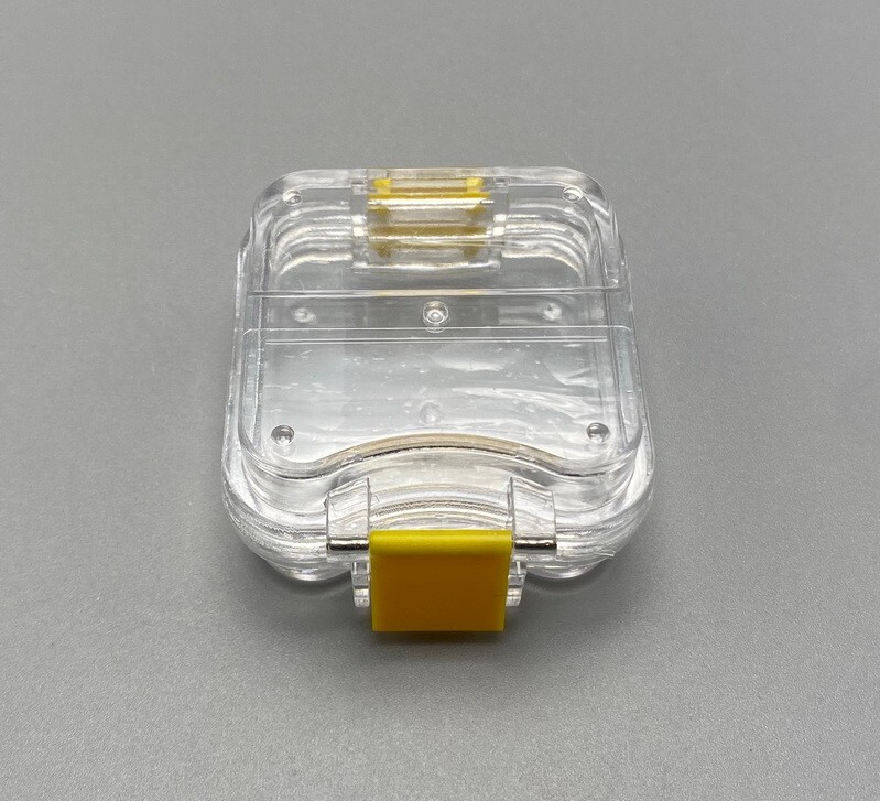 Denture False Teeth Membrane Case Container Hinged Display Box Jewelry Retainer