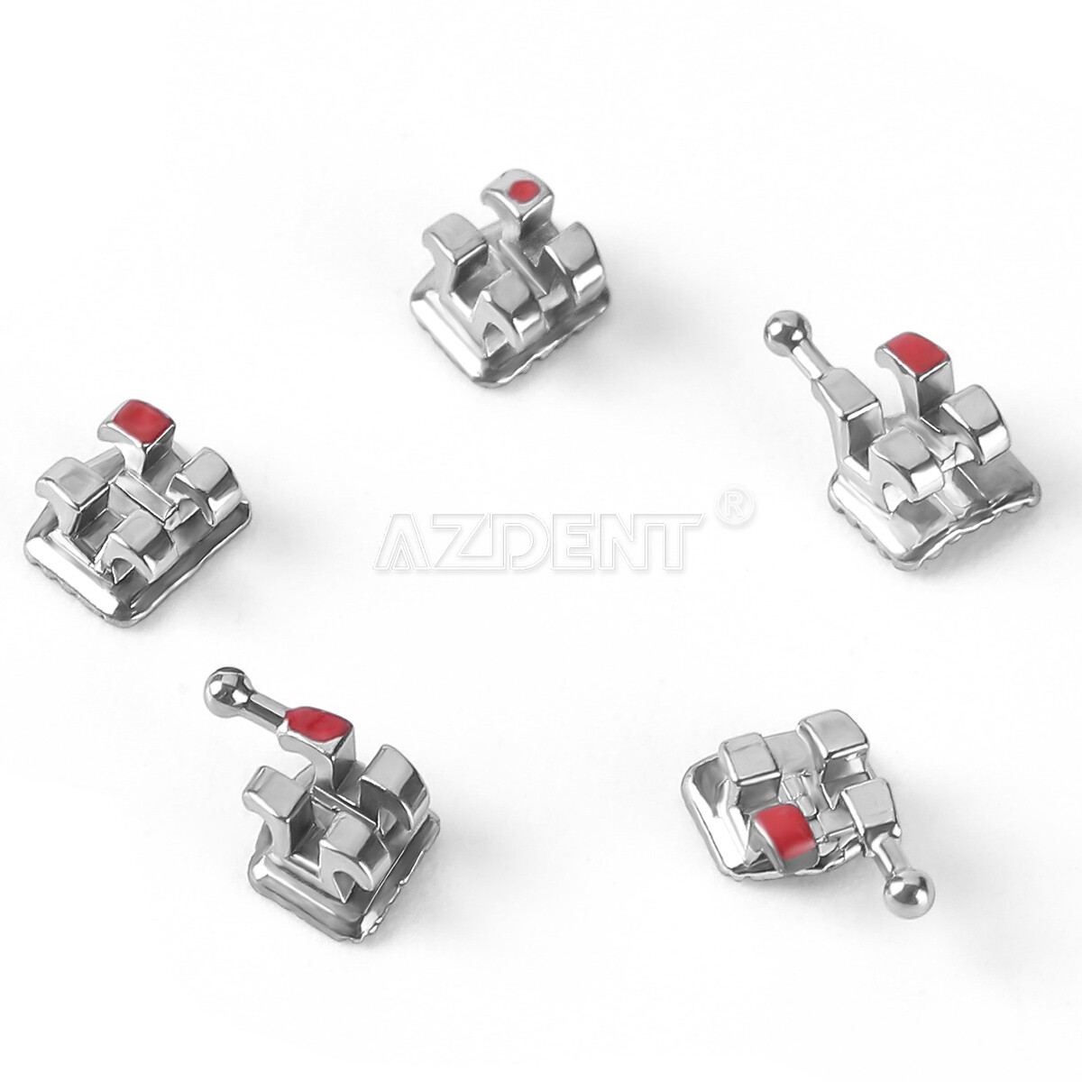 Dental Ortho Brackets Mini Roth/MBT .022″ Hooks 3 4 5/ 1st Molar Buccal Tubes