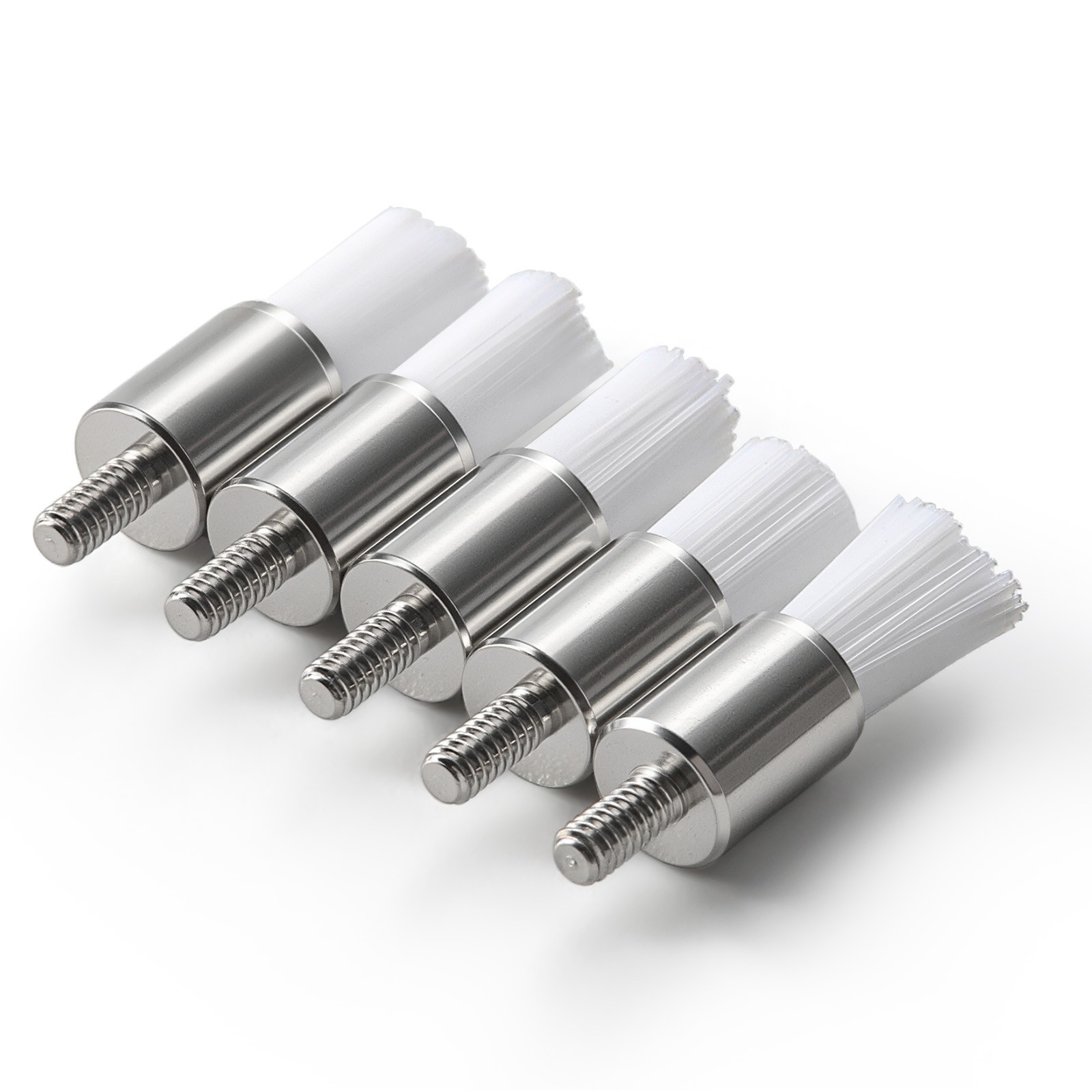 144 Dental White & Colorful Prophy Polishing Brush Nylon Flat Latch/Tapered Type