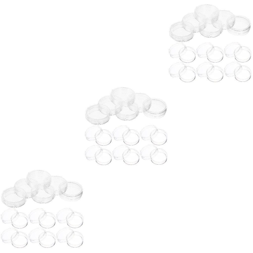 Set of 3 Science Experiment Supply Plate Petri Dish with Agar Culture