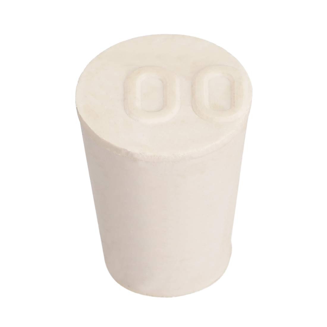 uxcell White Tapered Shaped Solid Rubber Stopper for Lab Tube 13x17x24mm