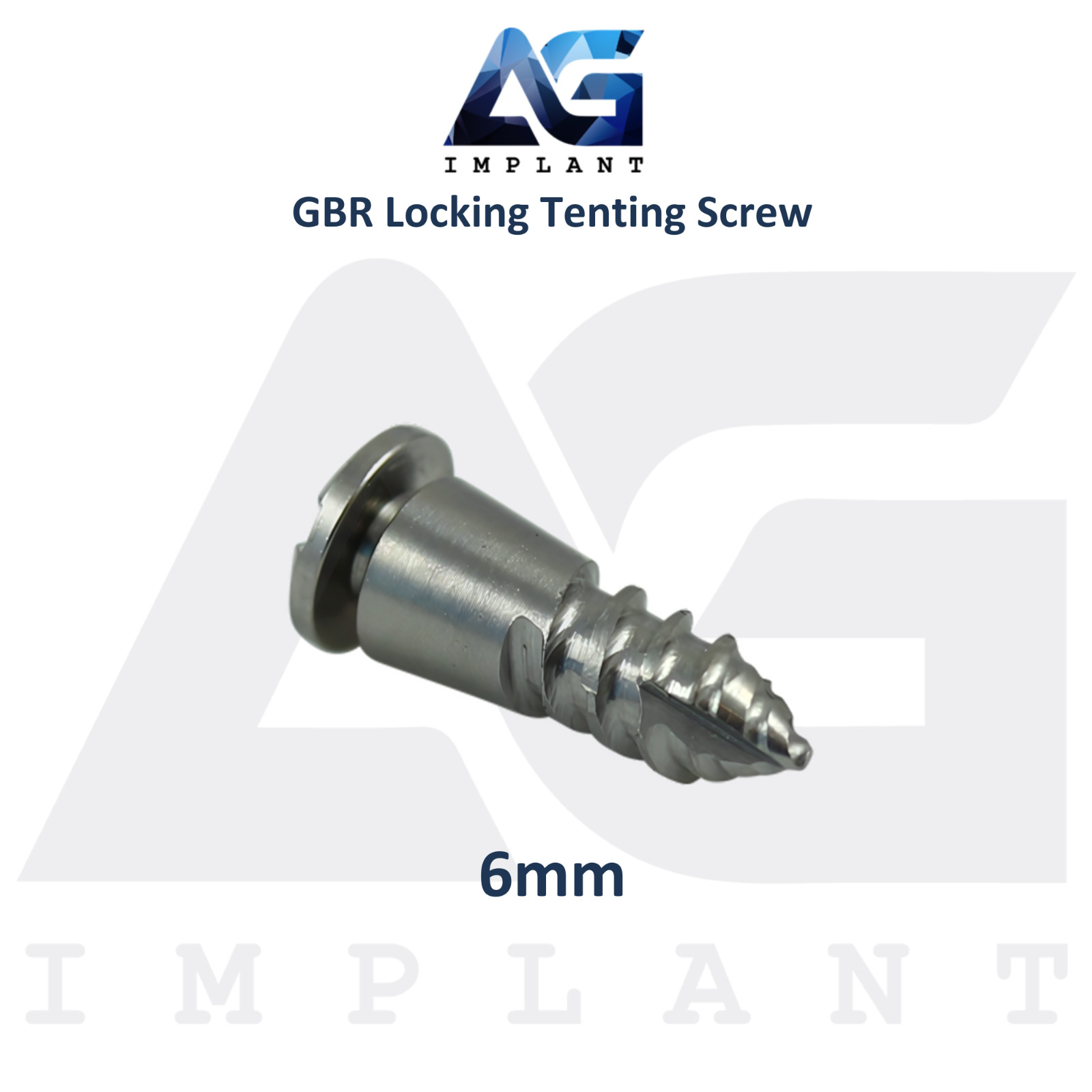 10 Dental Locking Tenting Screw Ø2.5mm GBR Membrane Titanium Fixation Sterile