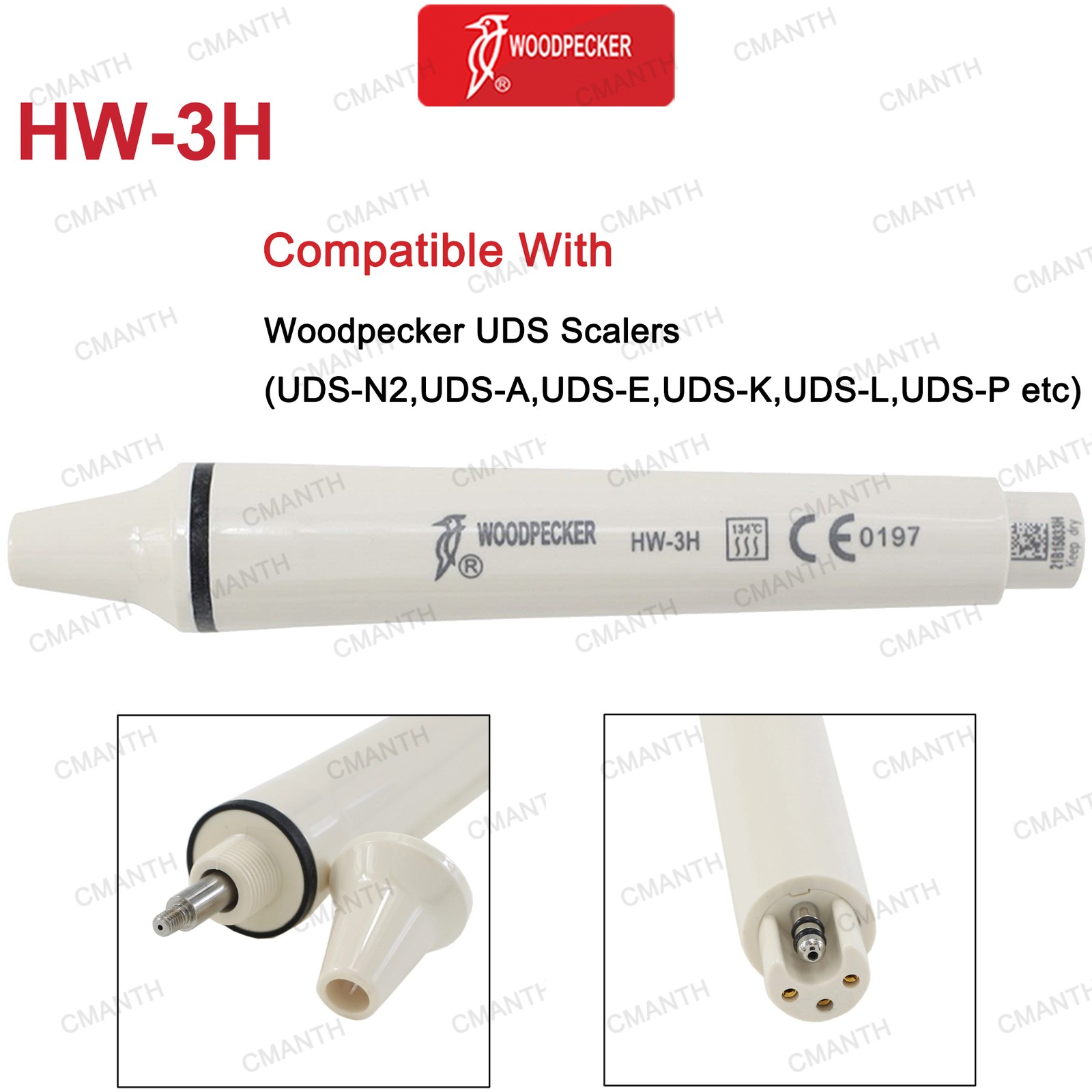 Woodpecker DTE Dental Ultrasonic Scaler Handpiece HW-5L HD-7L Scaler Tips G1 GD1
