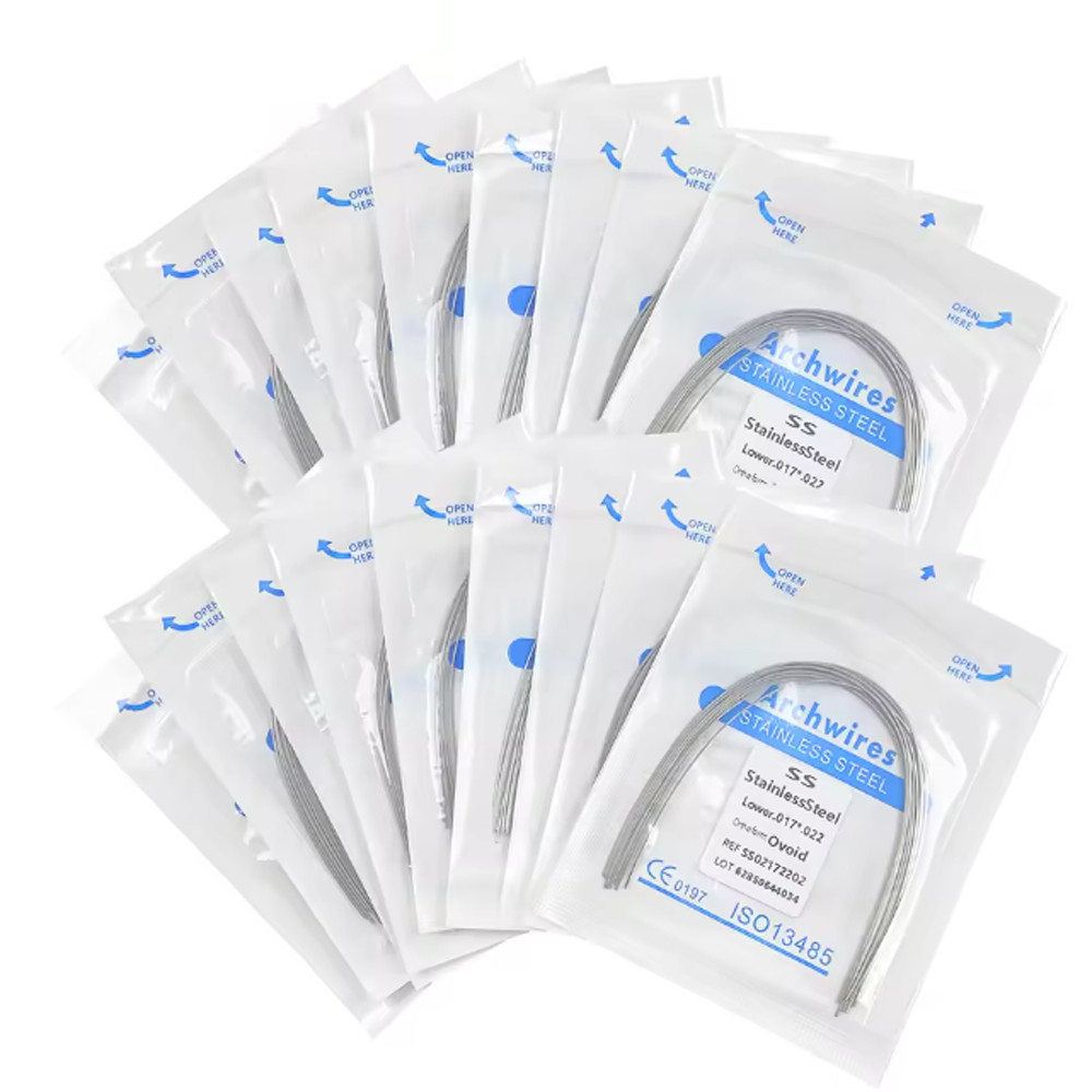 Dental Orthodontic Stainless Steel Wire Rectangular Arch Wires Ovoid 10pcs/pack