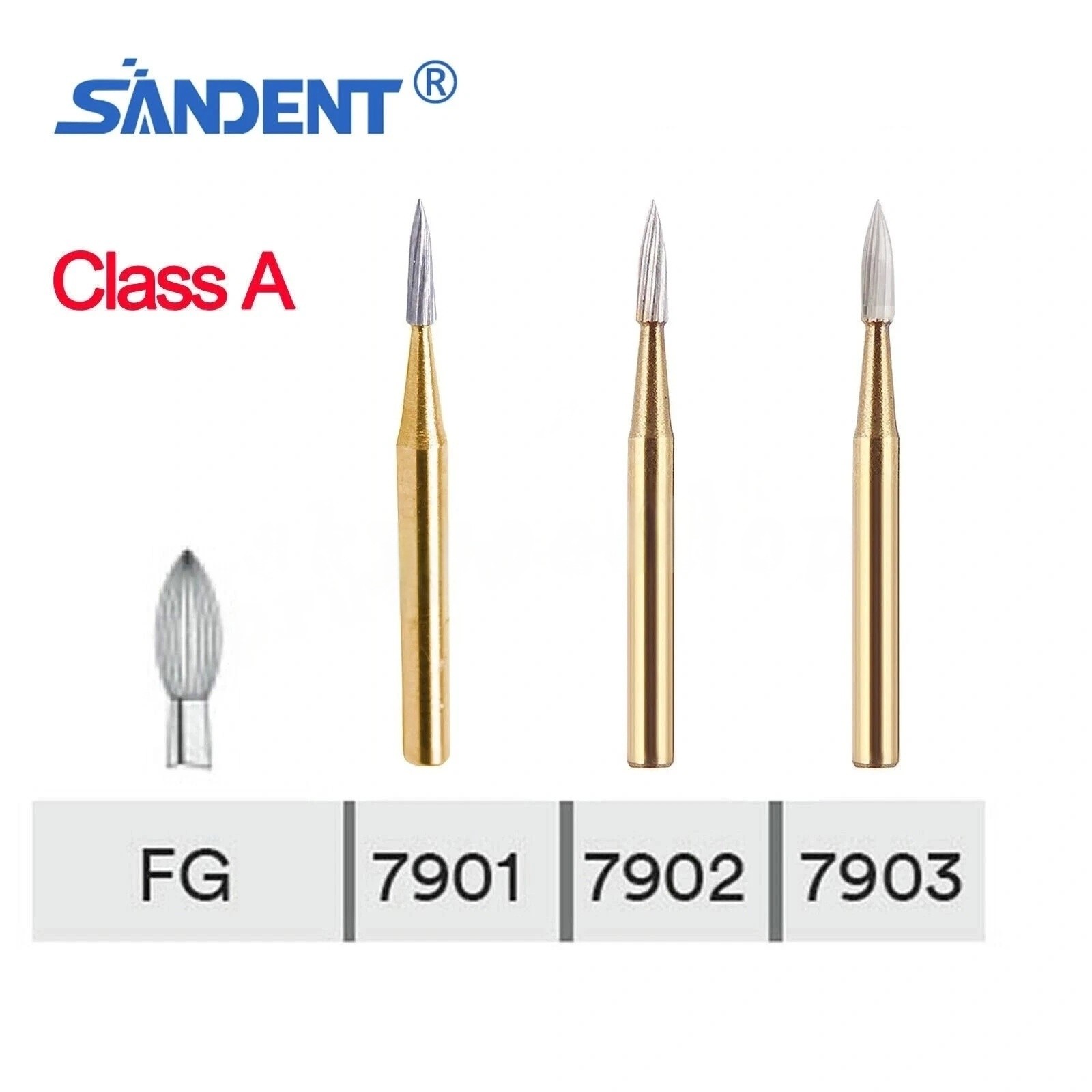 Dental Carbide Trimming & Finishing Burs FG7404/7406/7408/7901/7902/7903