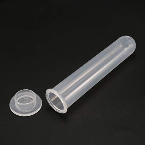 uxcell 50 Pcs 20ml Plastic Centrifuge Tubes with Snap Cap, Graduated