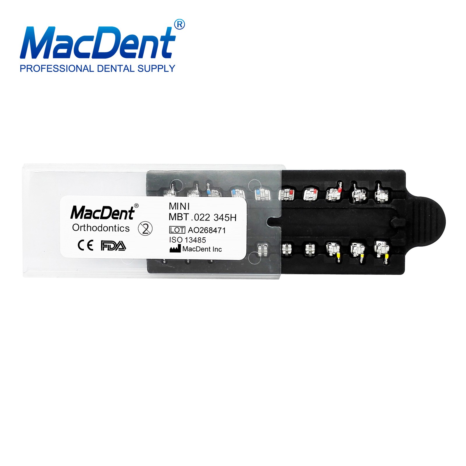 Dental Orthodontic MIM Monoblock Brackets Braces Mini Roth MBT 018/ 022
