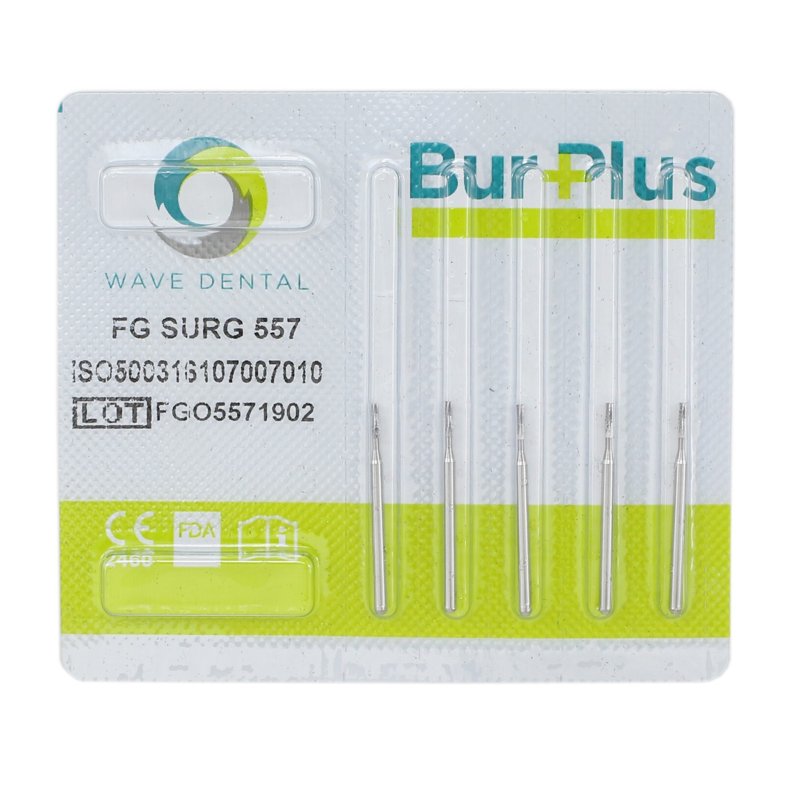 Wave Dental Surgical Carbide Burs 557 557L 702 701 Long FG SURG High Speed 25mm