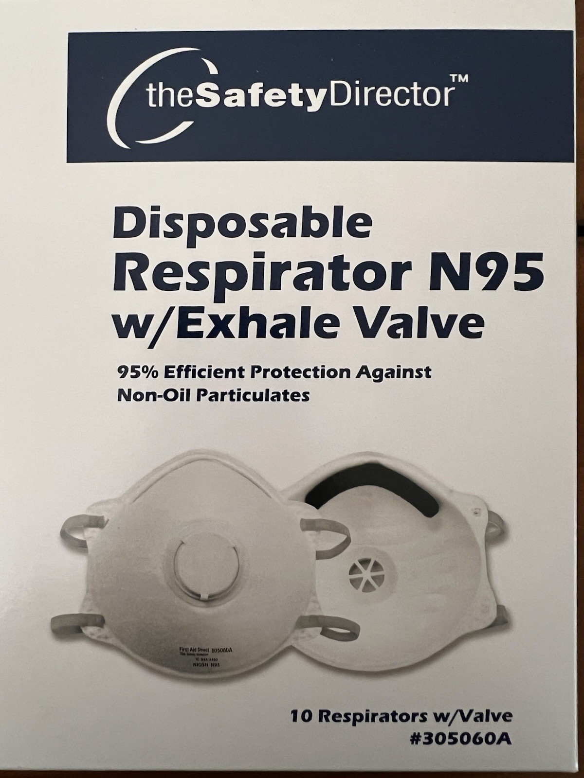 New 12 Boxes 120 Masks Disposable Respirator N95 W/Exhale Valve