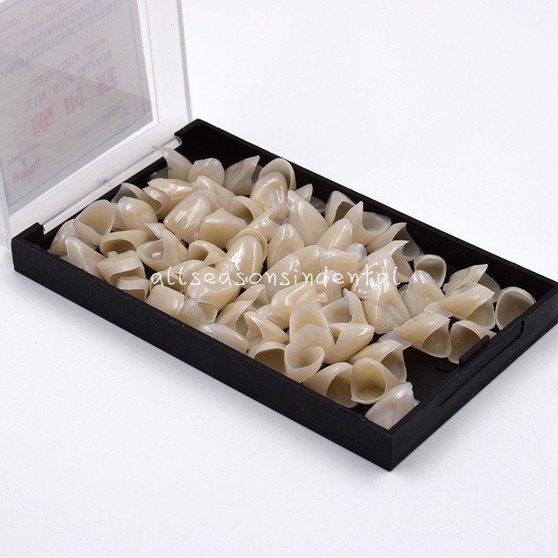 Dental Oral Temporary Anterior Teeth Crown Caps Tooth Synthetic Resin 50 Pcs/Box