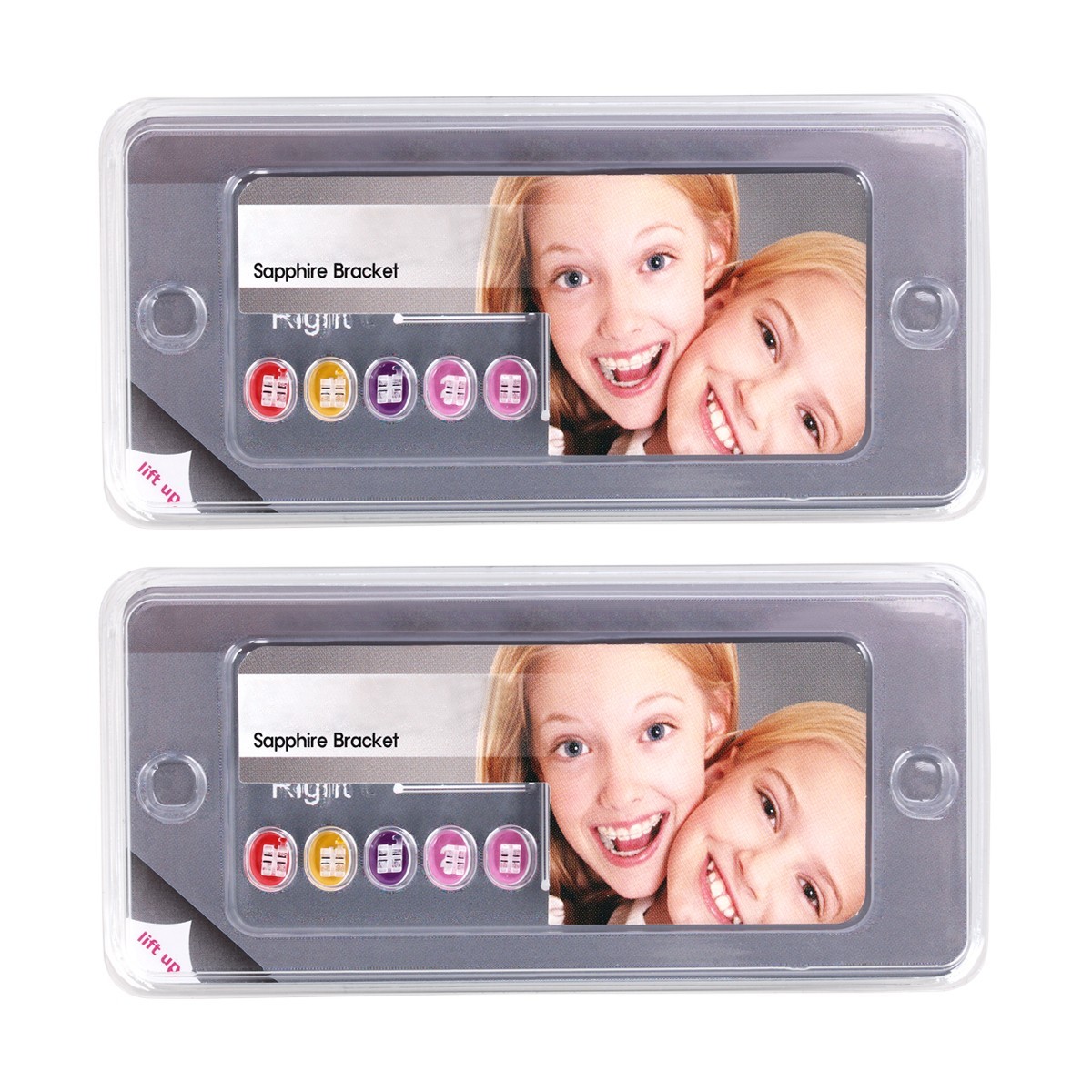 Dental Ortho Monocrystalline Sapphire Ceramic Brackets Roth/MBT .022 hooks 345