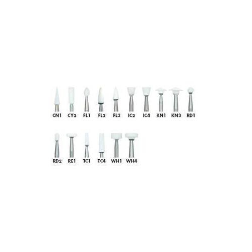 Shofu Dental 0248 Dura-White Mounted Stones Friction Grip FG Round RD2 12/Bx