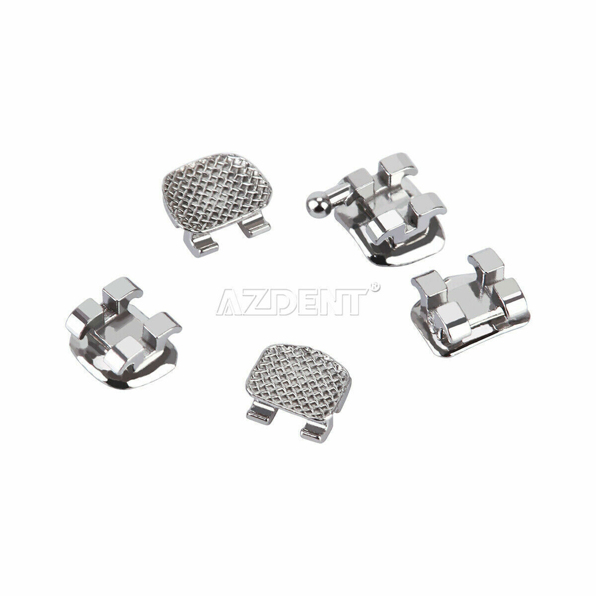 AZDENT Brackets de Ortodoncia Dental Standard Roth MBT 022/018 Ganchos 3/345