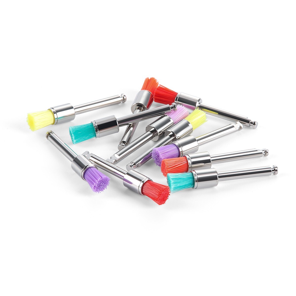 100pcs Colorful Nylon Bowl Polishing Polisher Prophy Brushes Dental Use RA